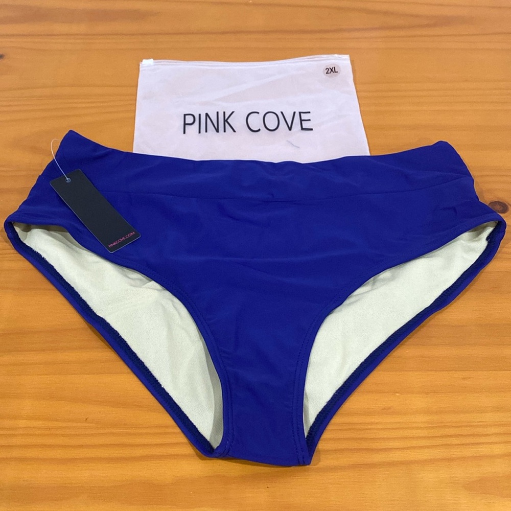 NWT Pink Cove Bottom Bikini Piece - Blue, Size XXL